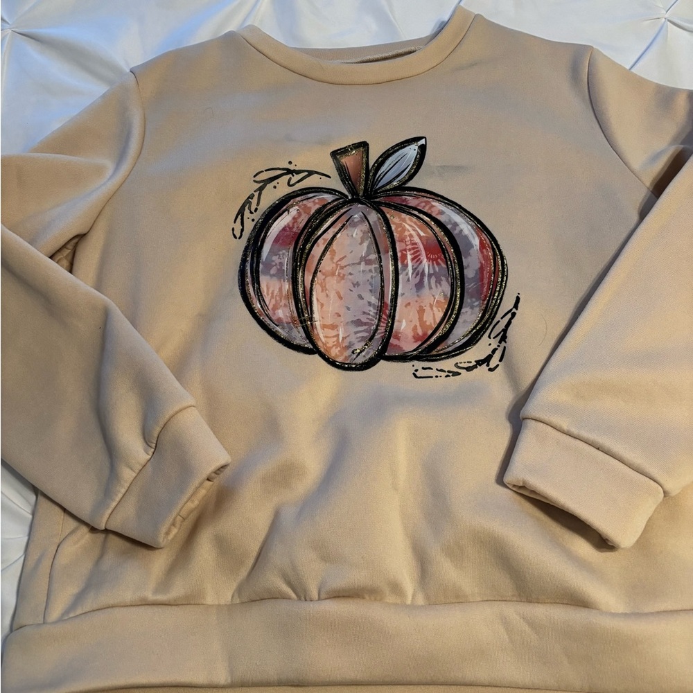 SHEIN Cream Cozy Sweatshirt 2XL